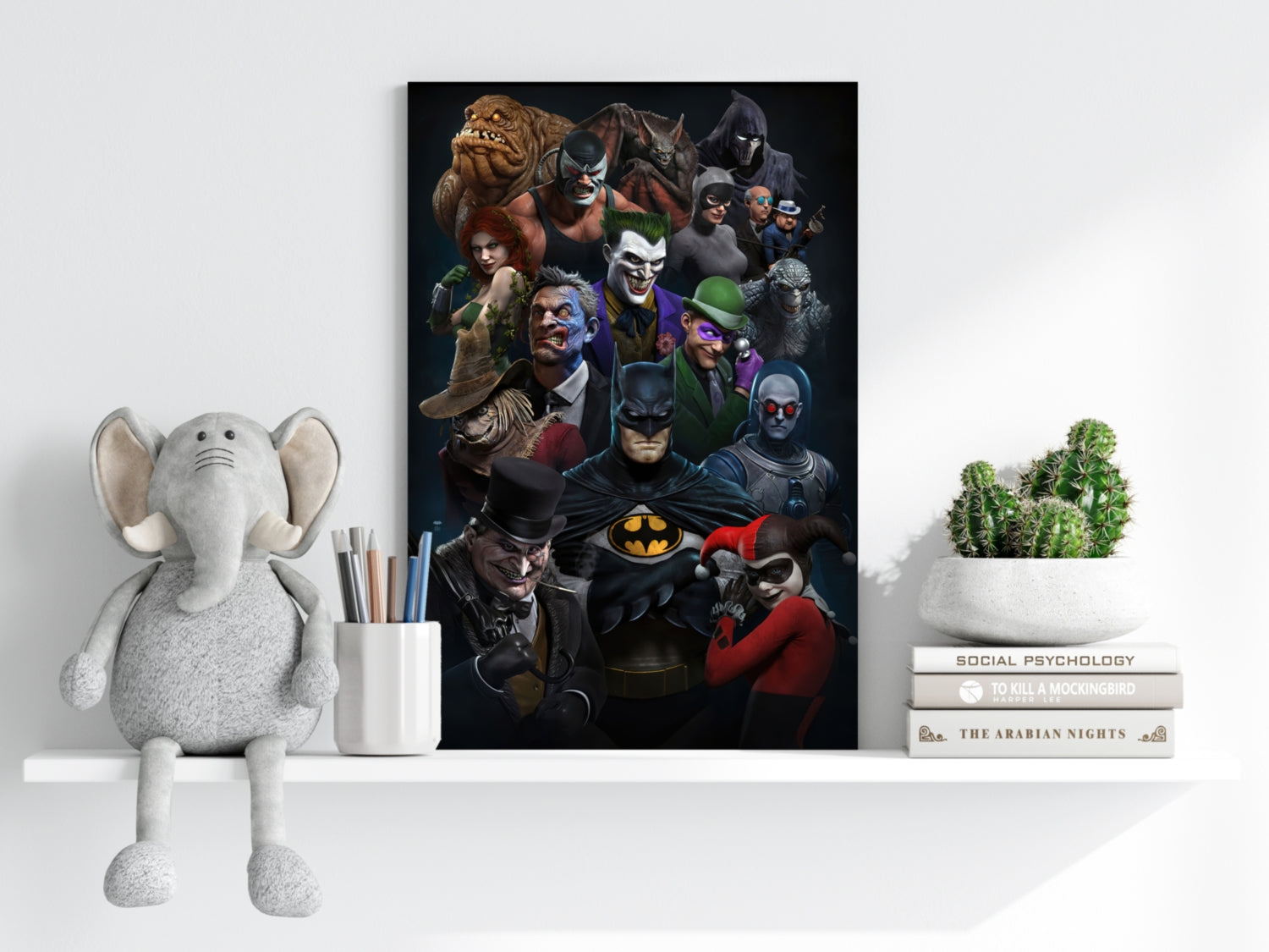 Superheros Universe Aluminum Print